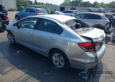 2013 Honda Civic Lx from USA, damaged, VIN 2HGFB2F58DH584430